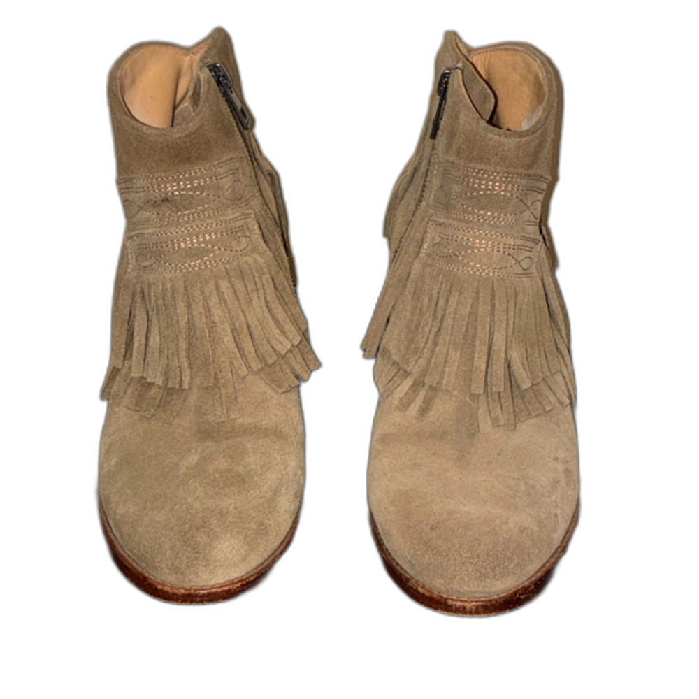 Zadig & Voltaire Fringe Ankle Boots Western Boho Style Women’s Size 38